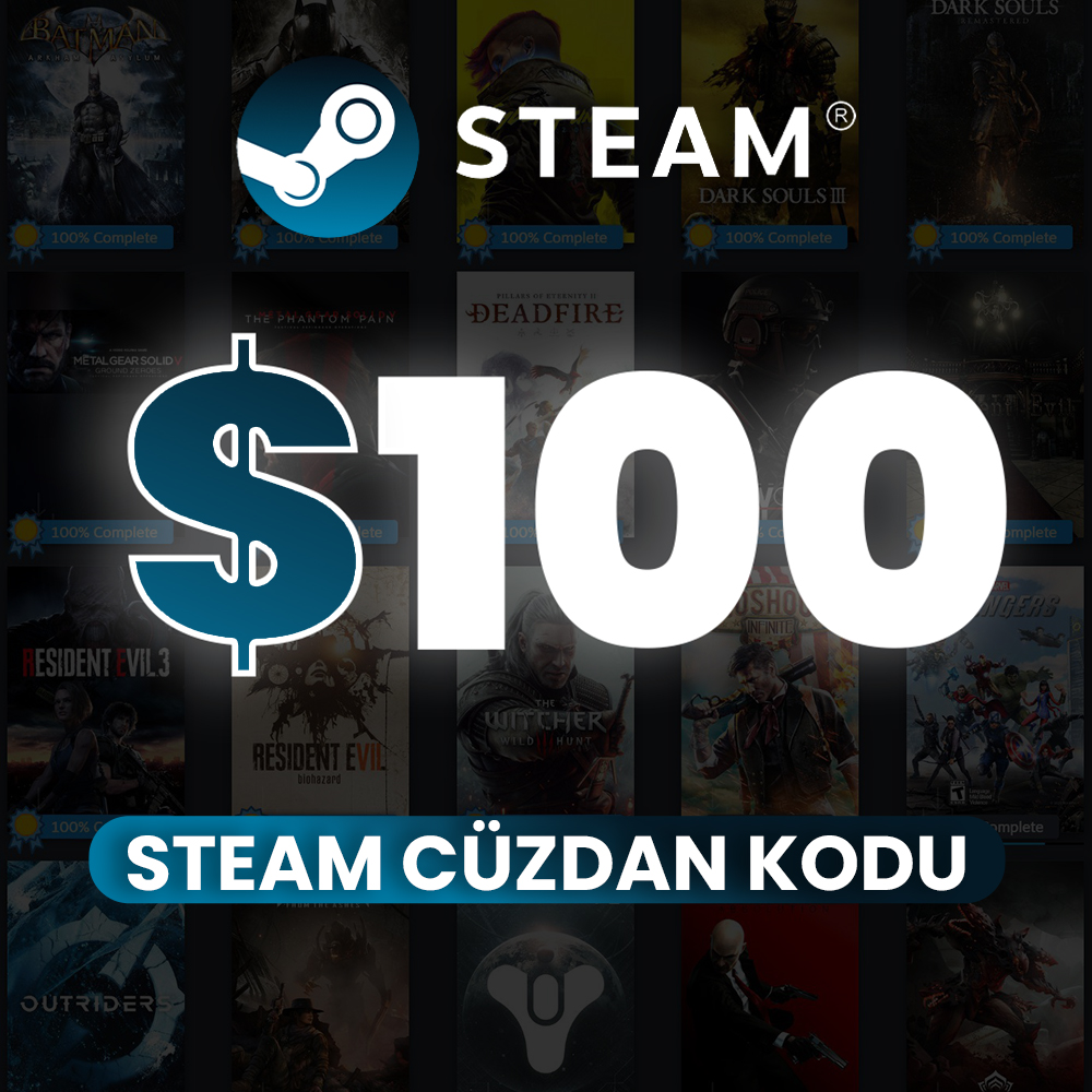 100 USD Steam Cüzdan Kodu