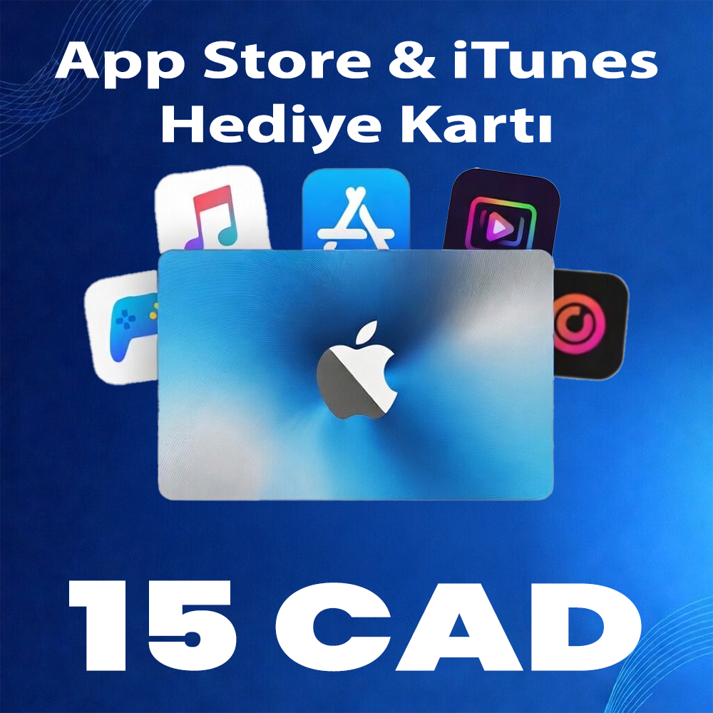 15 CAD App Store & iTunes Hediye Kartı