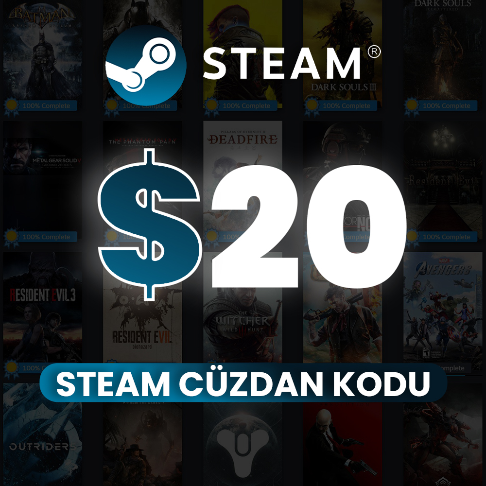 20 USD Steam Cüzdan Kodu