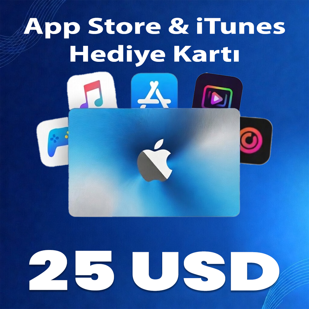 25 USD App Store & iTunes Hediye Kartı