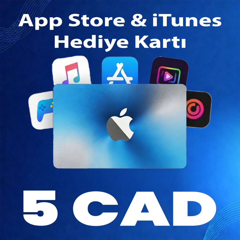 5 CAD App Store & iTunes Hediye Kartı
