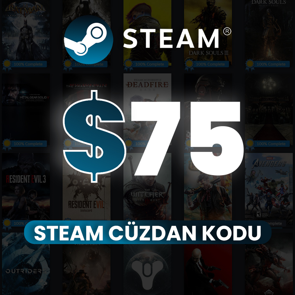 75 USD Steam Cüzdan Kodu