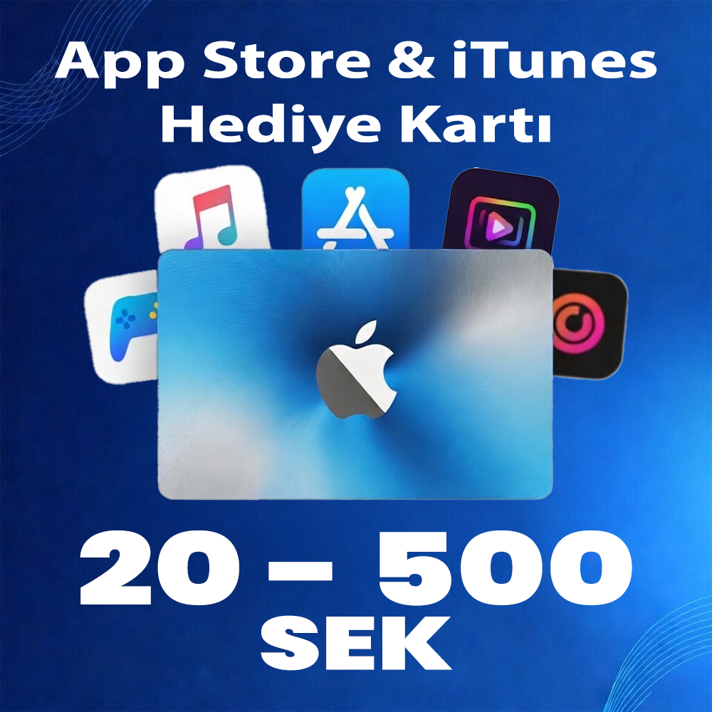 App Store & iTunes Gift Card (20 - 500 SEK)