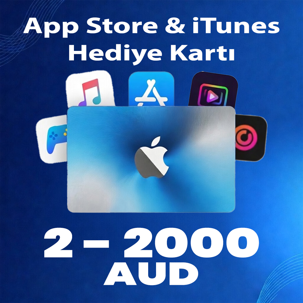 App Store & iTunes Hediye Kartı Avustralya (2 - 2000 AUD)