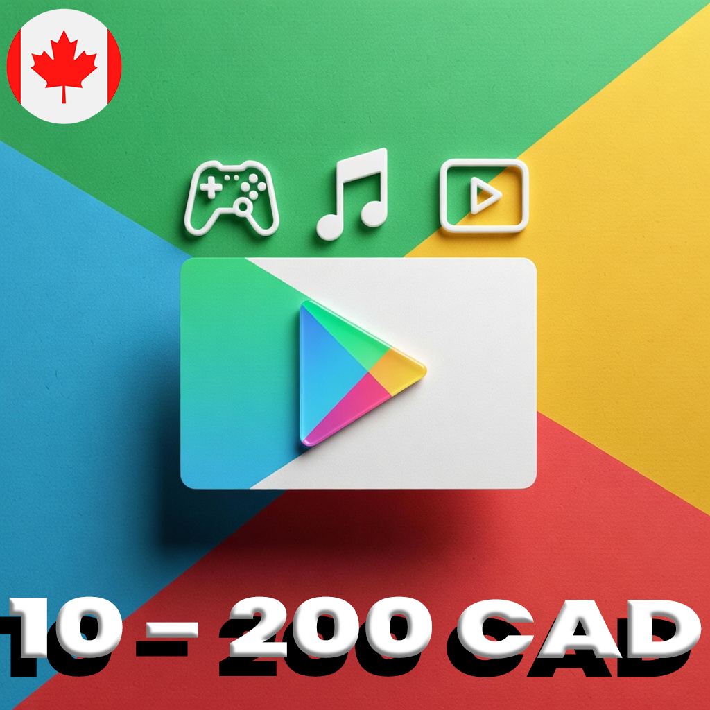 Google Play Gift Card Canada 10 - 200 CAD