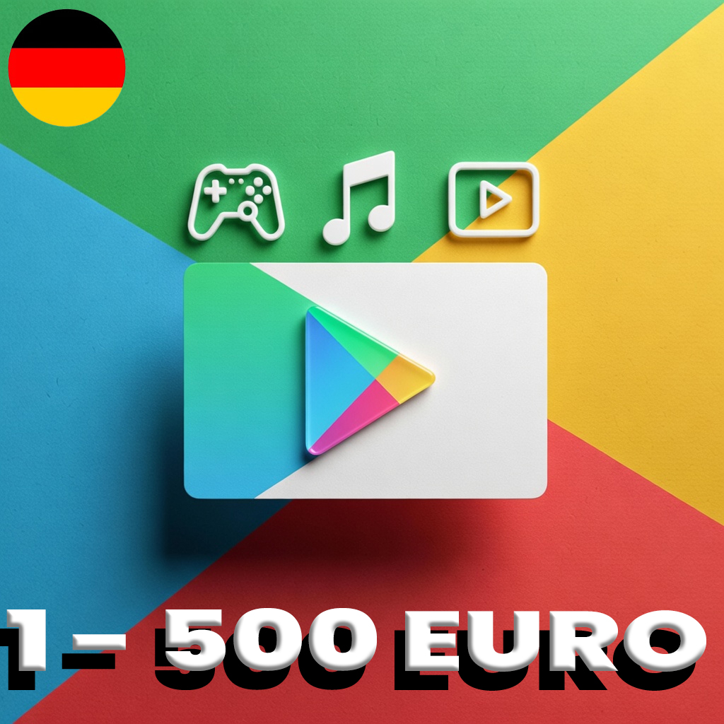 Google Play Gift Card Germany 1 - 500 EURO