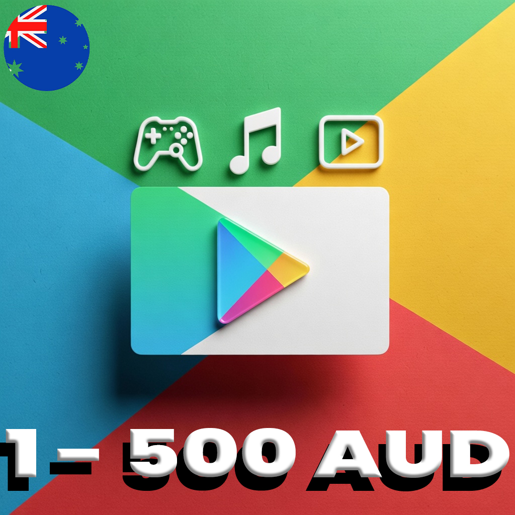 Google Play Gift Card Australia  1 - 500 AUD
