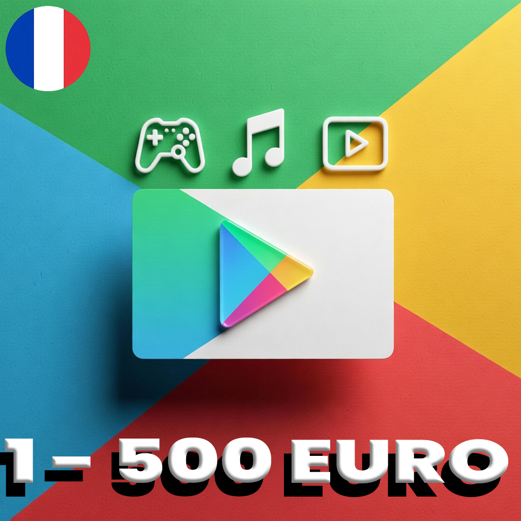 Google Play Gift Card France 1 - 500 Euro