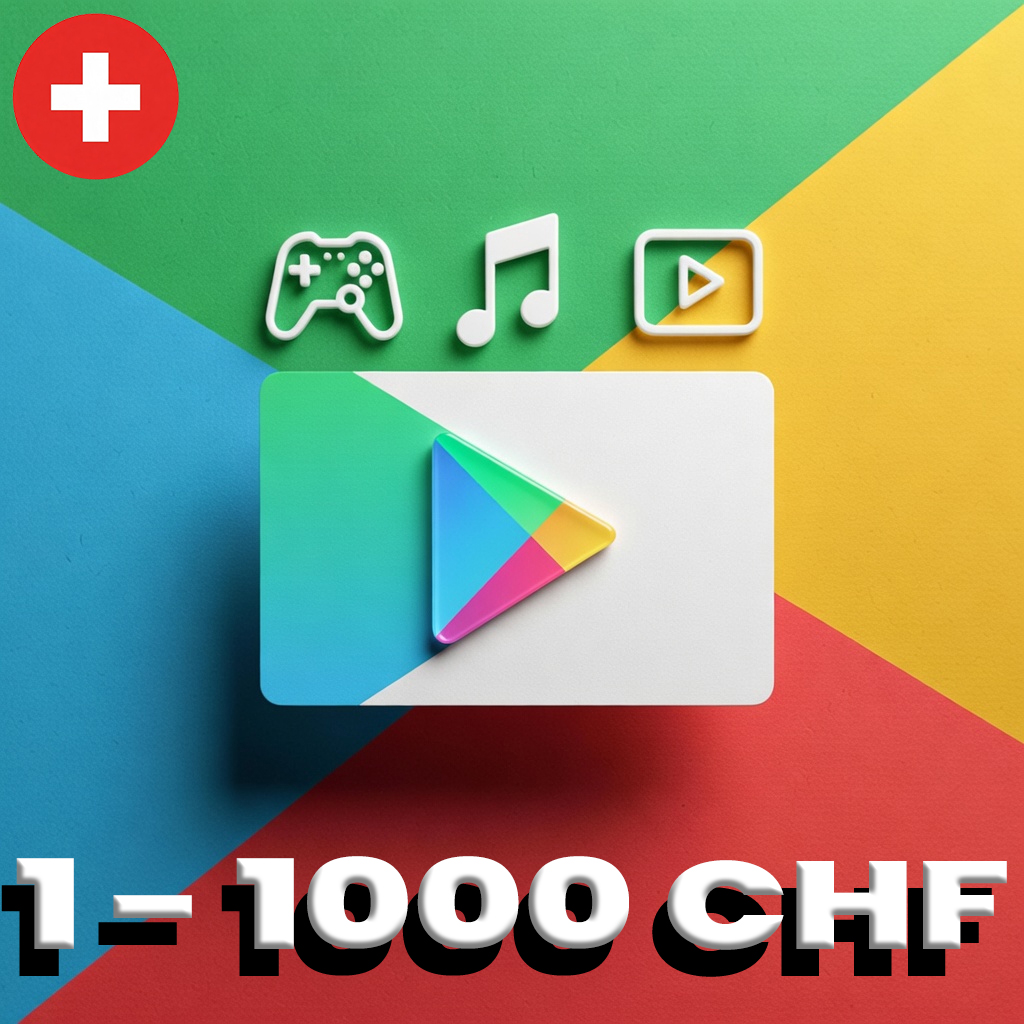 Google Play Gift Card Switzerland 1 - 1000 CHF