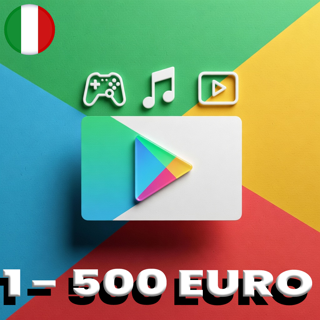 Google Play Gift Card İtaly 1 - 500 EURO