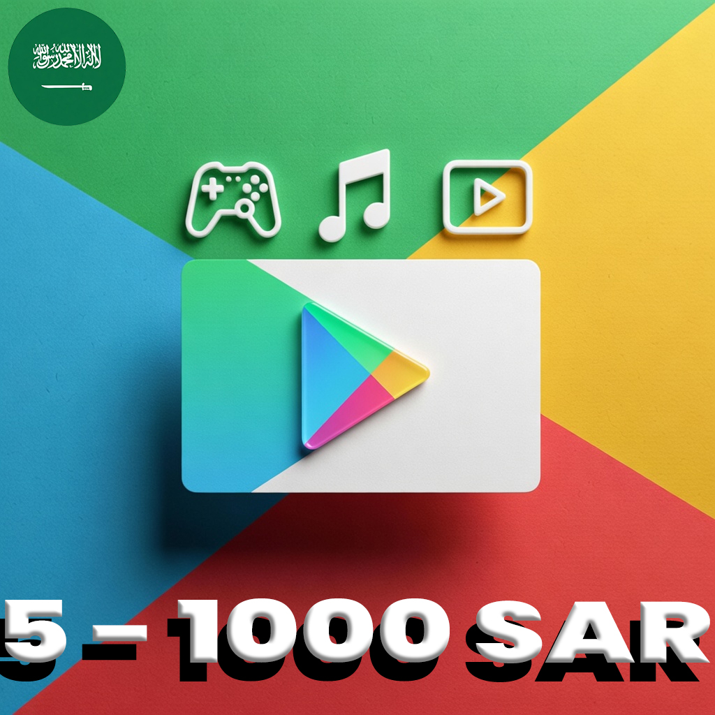 Google Play Hediye Kartı KSA 5 - 1000 SAR