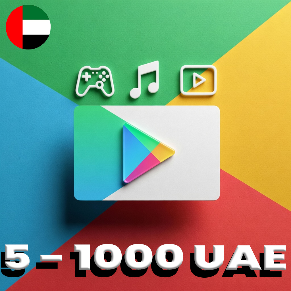 Google Play Gift Card UAE 5 - 1000 AED