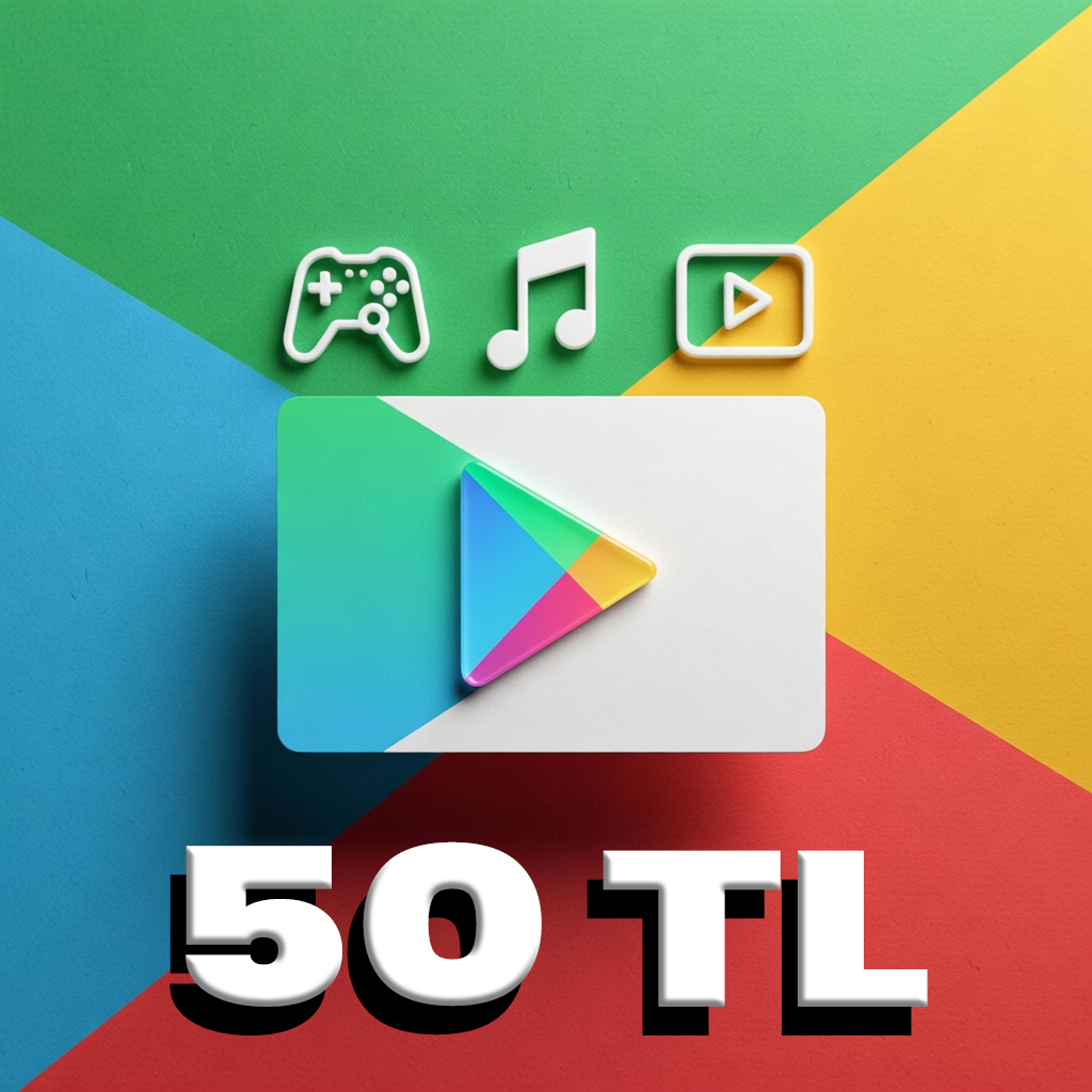 Google Play Gift Code 50 TL