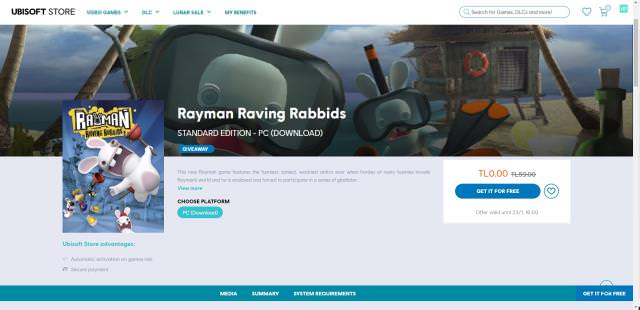 Ubisoft Store'da 59 TL'lik oyun &uuml;cretsiz oldu